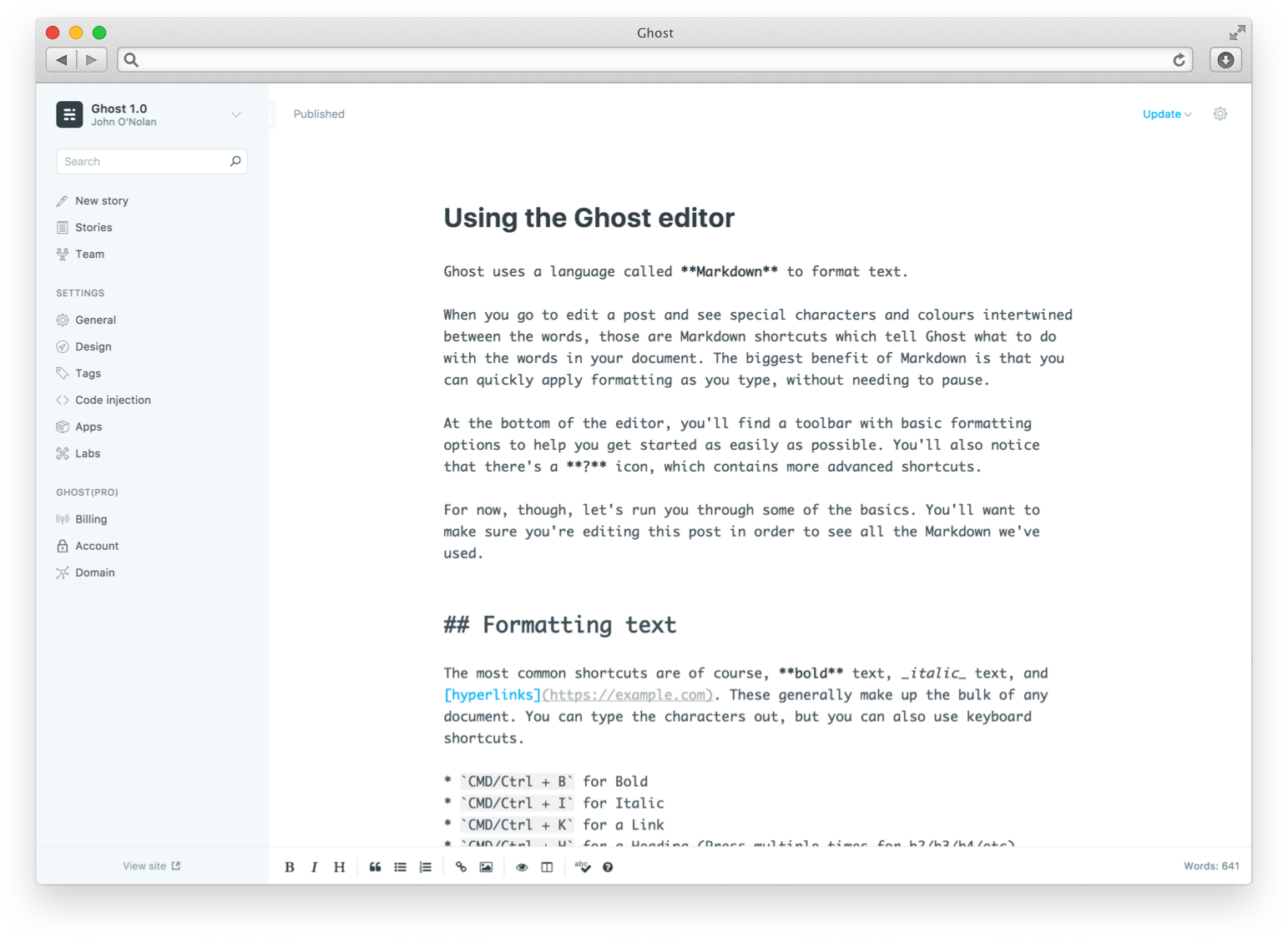 ghost 1.0 save file