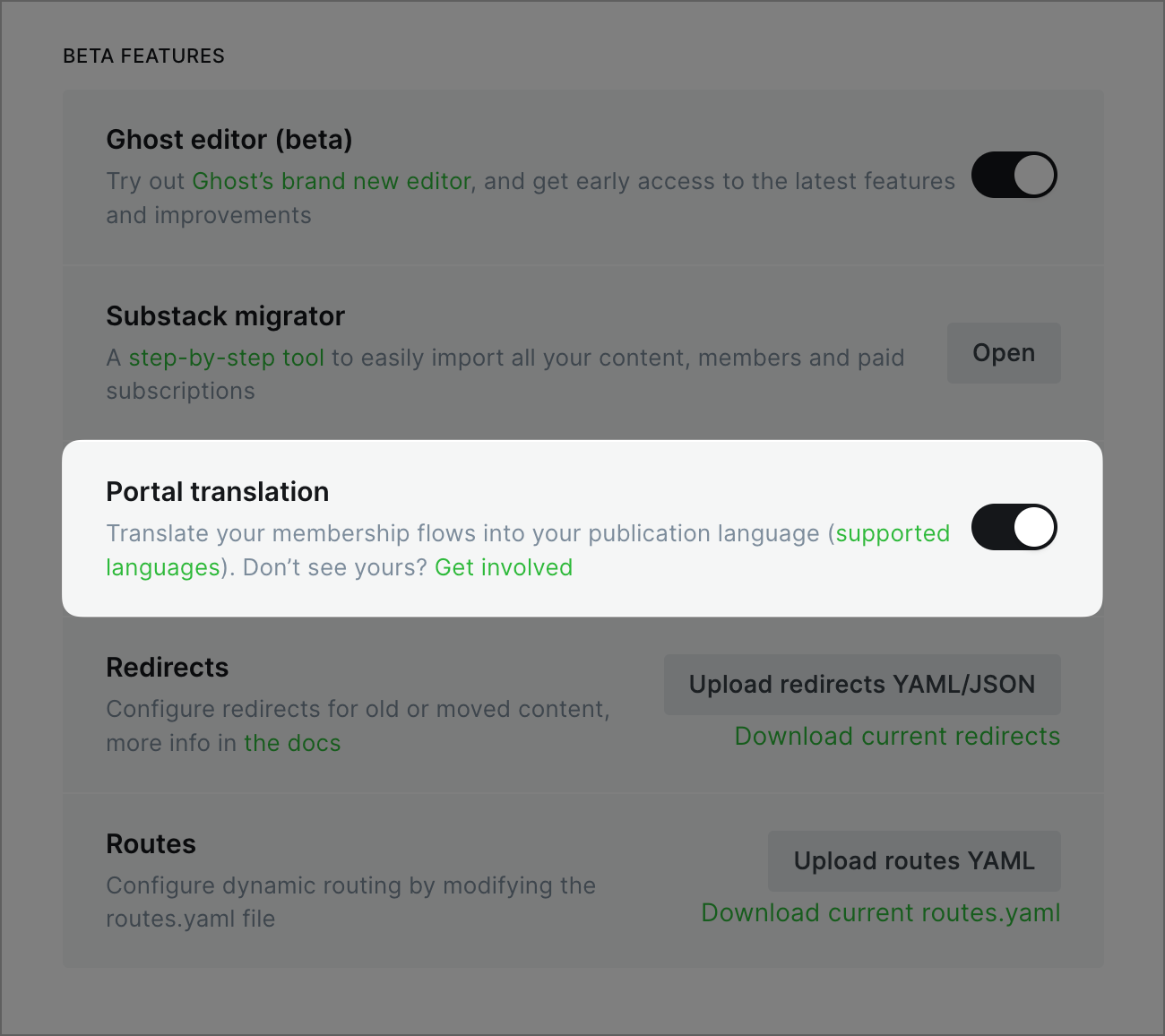 Portal translations (beta)