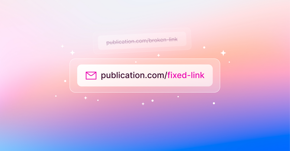 Update links in email newsletters