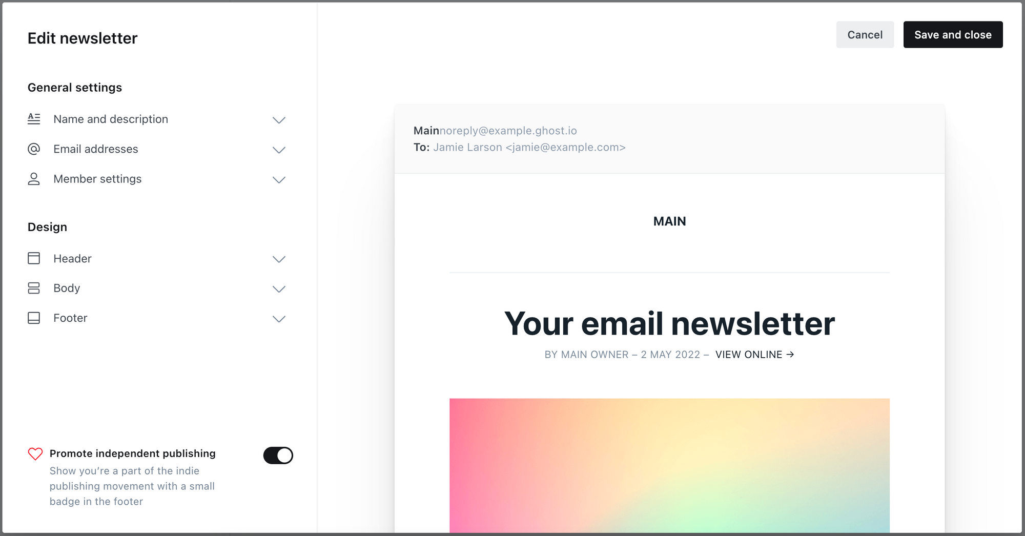 Email Newsletter Design