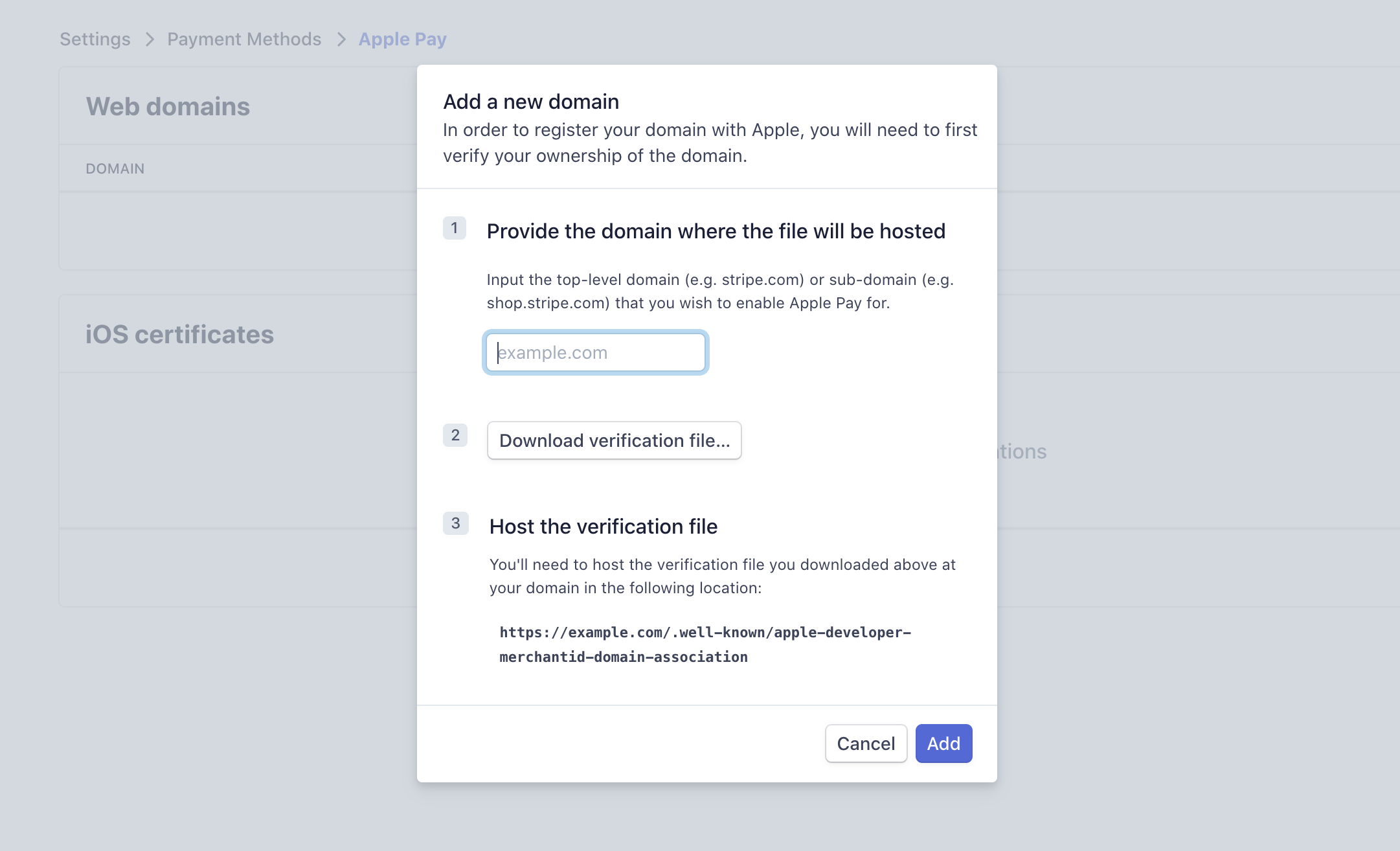 Stripe Apple pay. Stripe dashboard.