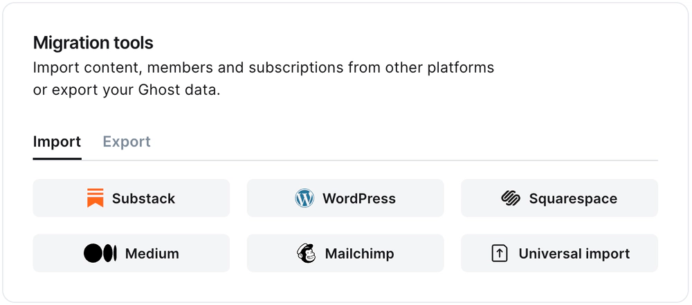 Migration Tools