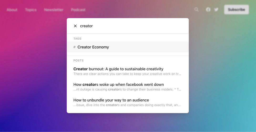 creative search box design