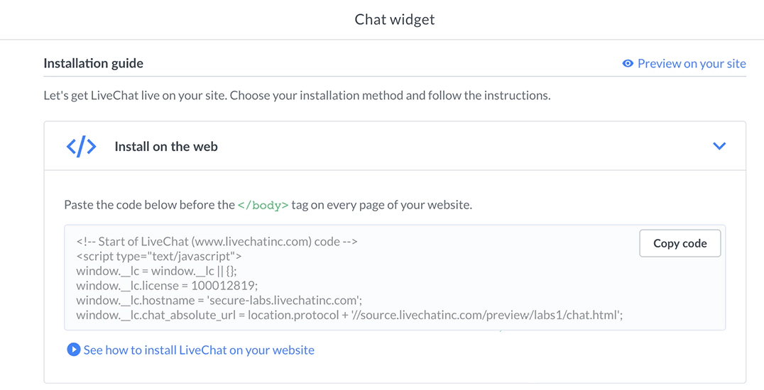 Live chat protocol