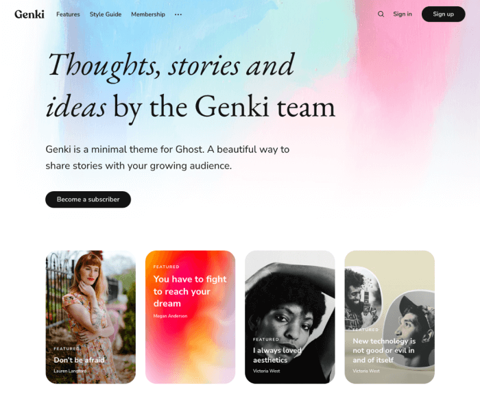 Ghost: Independent technology for modern publishing