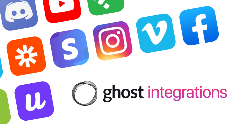 Ghost Integrations – Connect your favourite Tools & Apps to your site