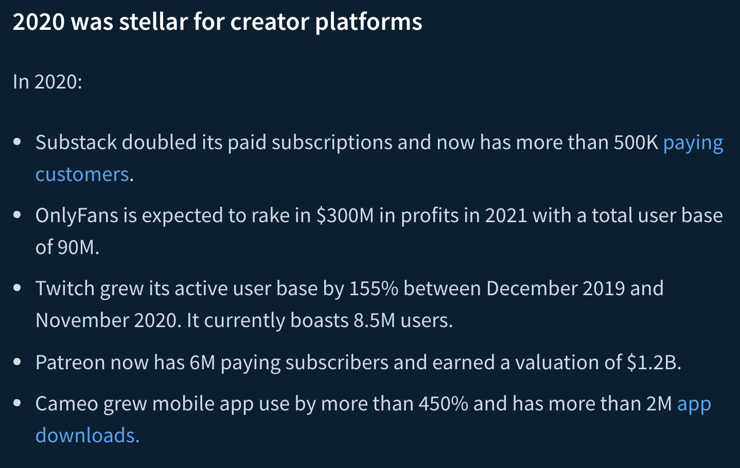 indie hackers post on the creator economy