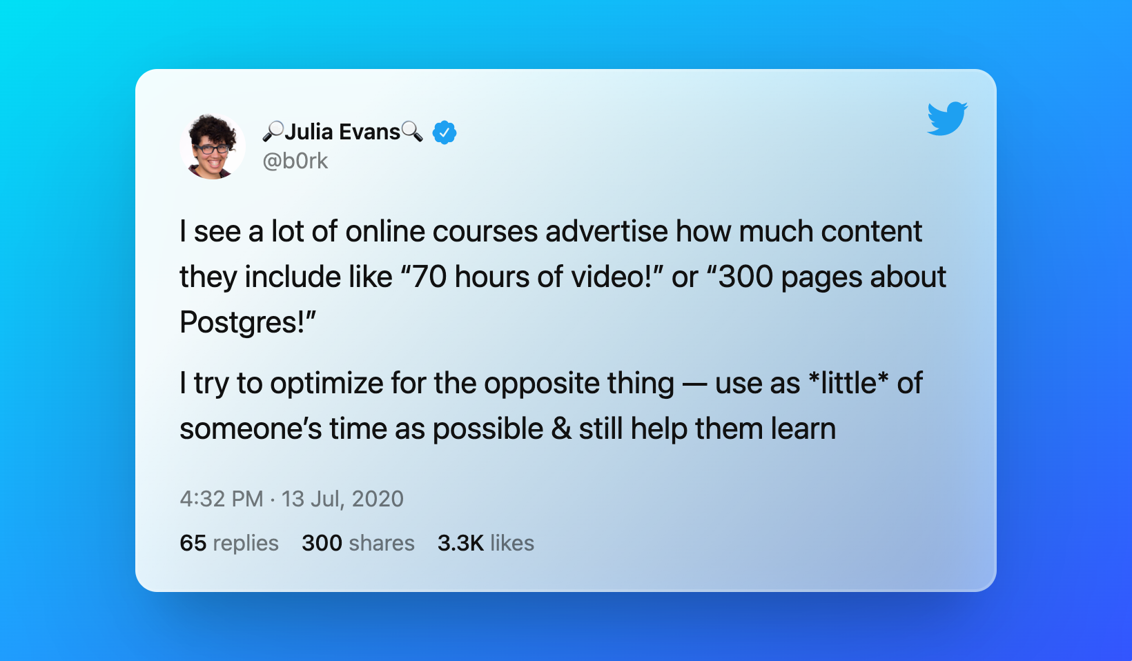 Tweet from Julia Evans