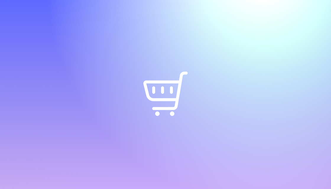 shopping cart icon with background
