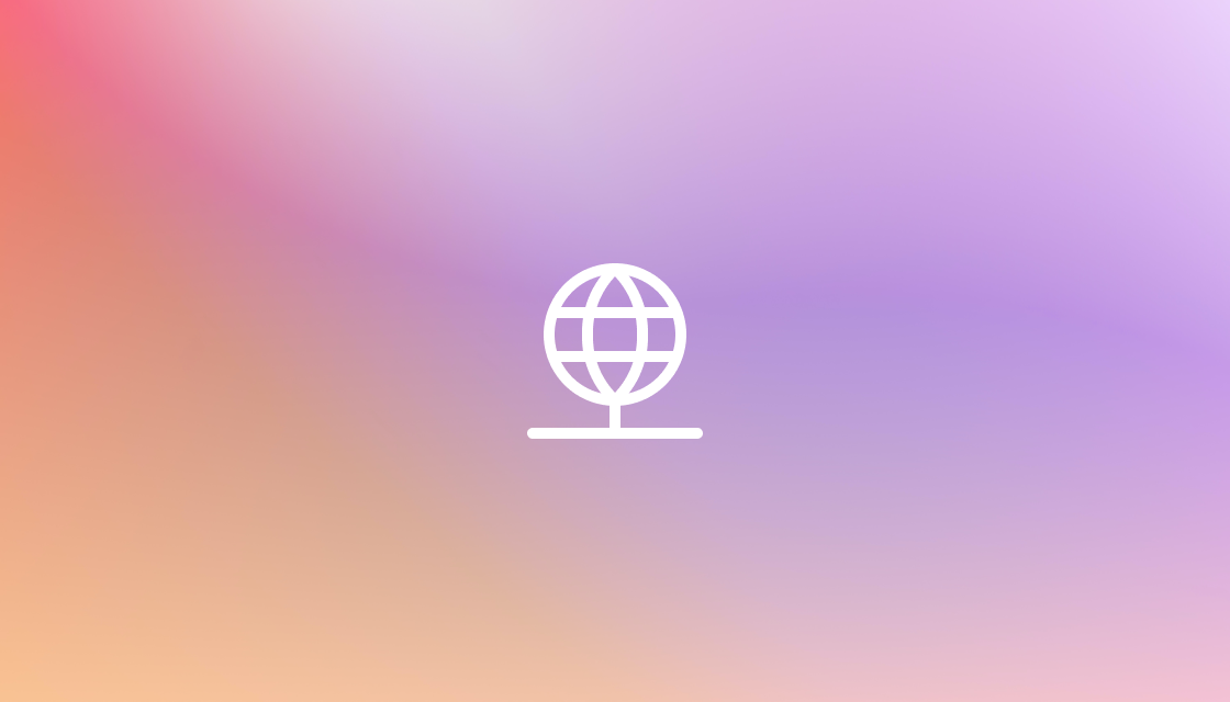 internet icon on pink gradient background