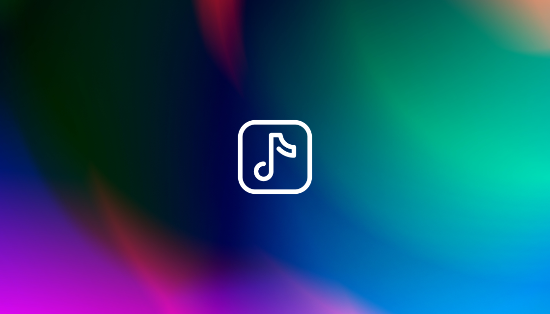 tiktok icon on gradient background