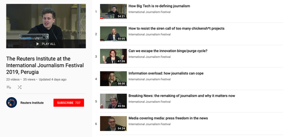 #45 — 23 videos from the International Journalism Festival 2019