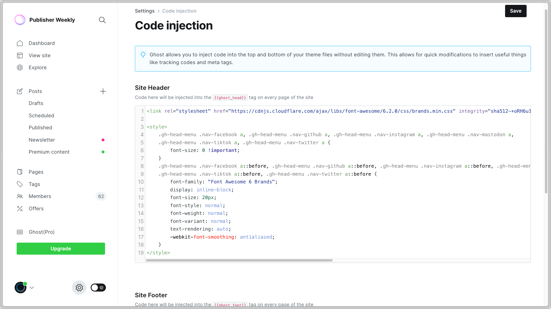 Code Injection with base styles